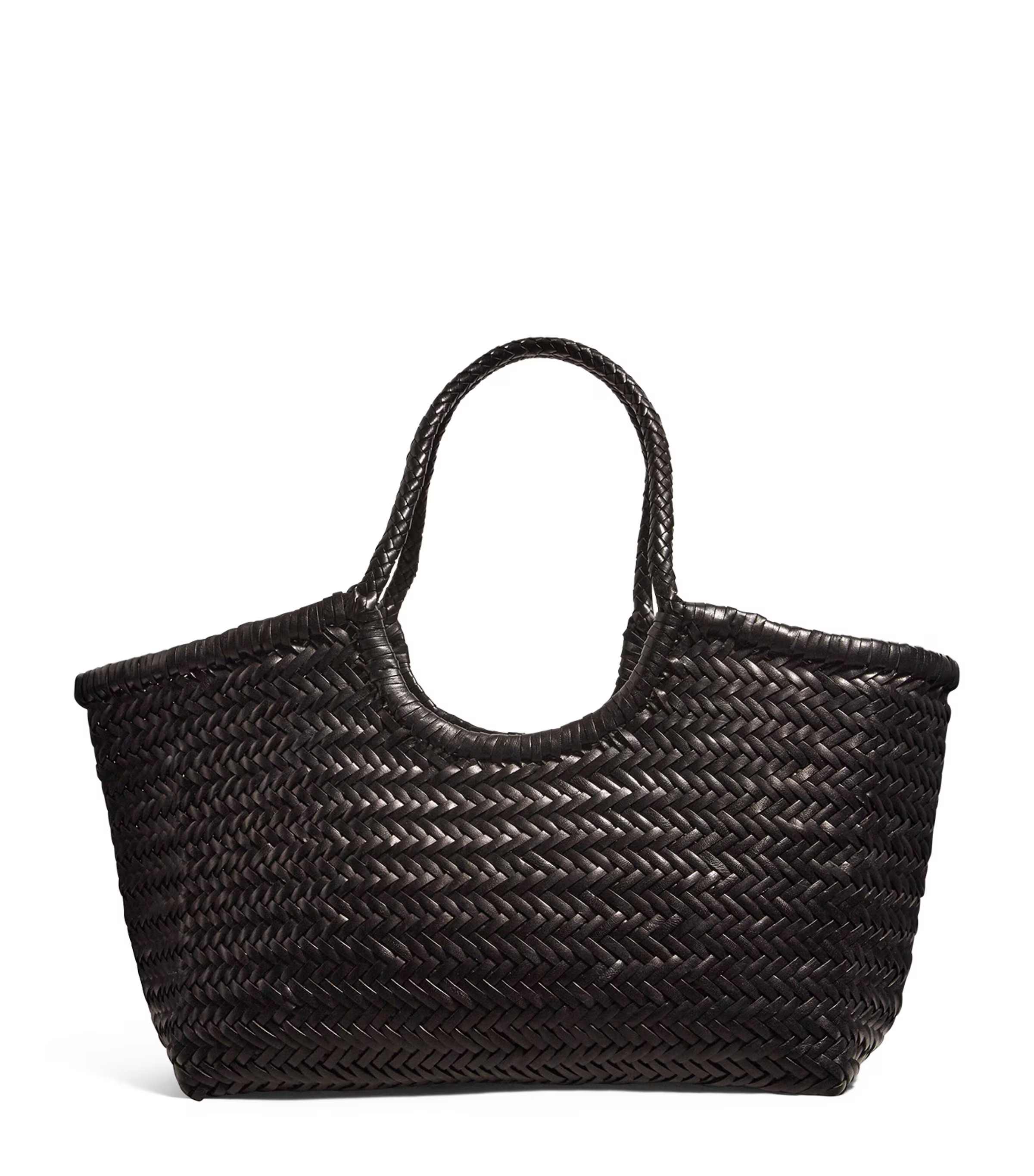 Dragon Diffusion Large Leather Woven Nantucket Tote Bag | Harrods