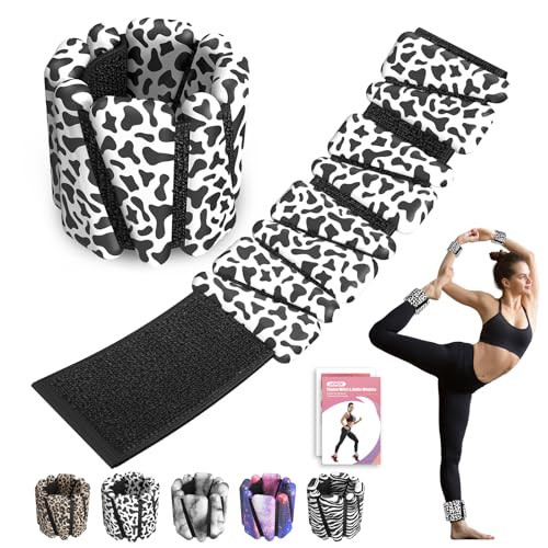 Wrist Ankle Weights for Women Set of 2, Adjustable Silicone Weighted Bangles, Wearable Ultra-durable Strips Weight Bracelet 2 lbs for Yoga, Pilates, Barre, Walking, Arm & Leg Workout | Amazon (US)