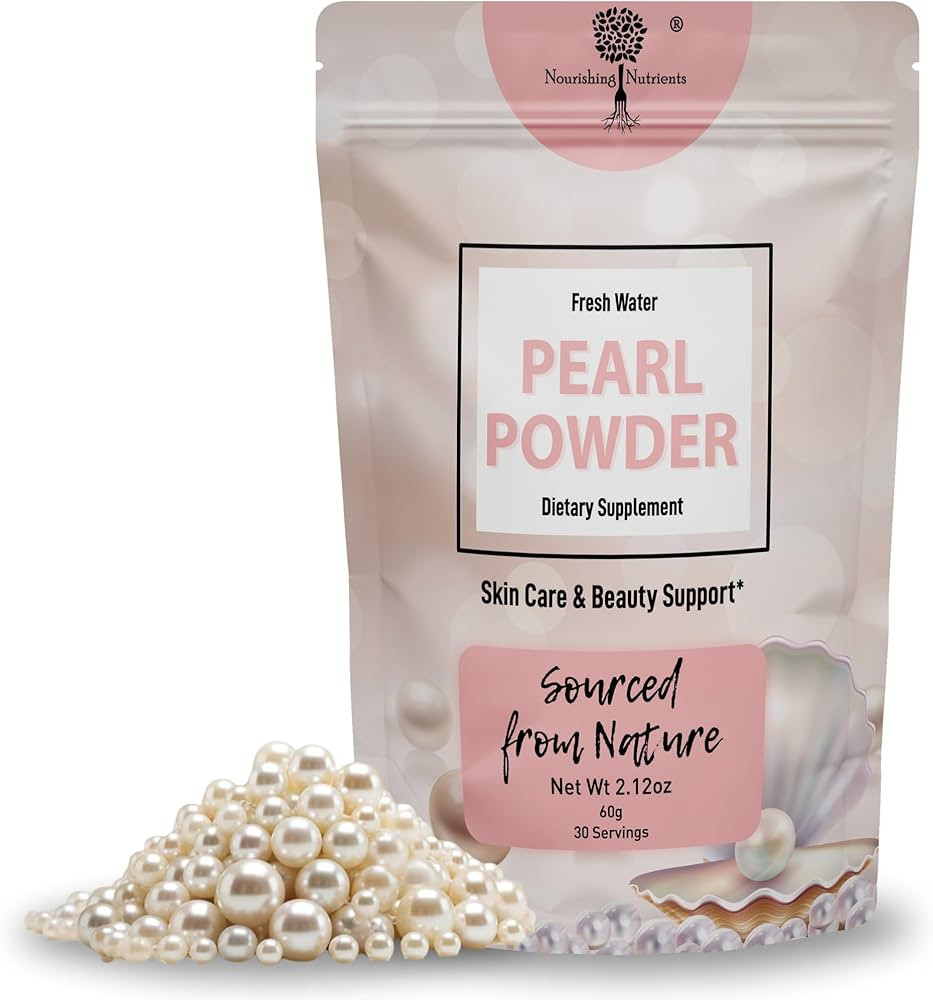 Pearl Powder Supplement for Skin Health - Anti-Aging, Antioxidant & Collagen Production - Healthy... | Amazon (US)