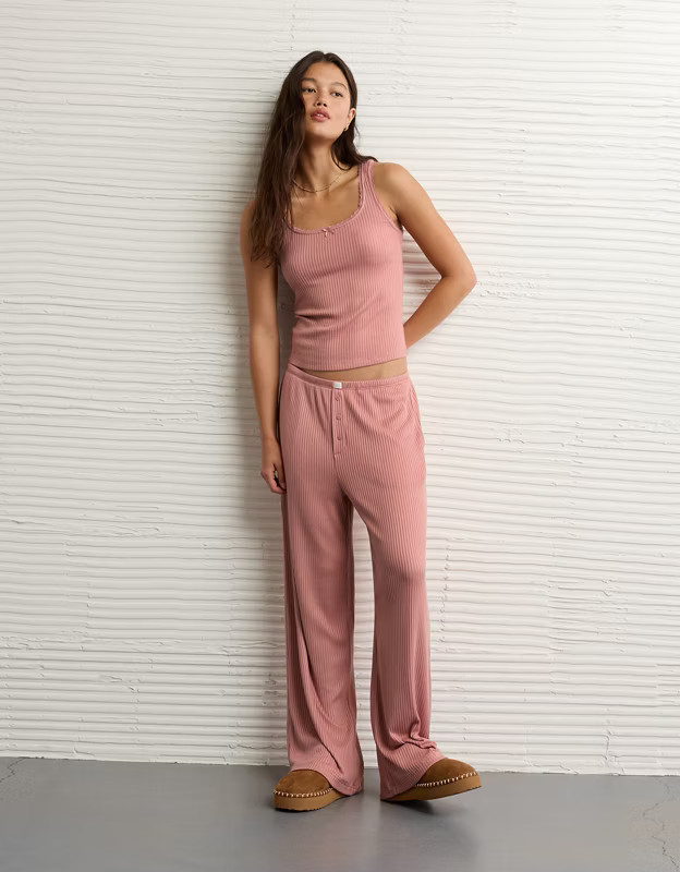 AE Ribbed Lounge Set | American Eagle Outfitters (US & CA)