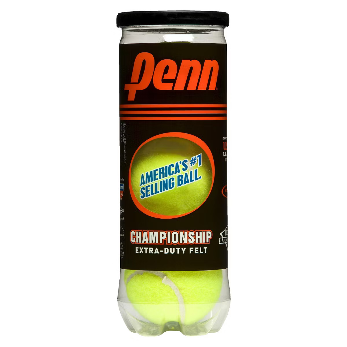 Penn Championship Extra Duty Tennis Balls - 3pk: Rubber Core, Plastic Shell | Target