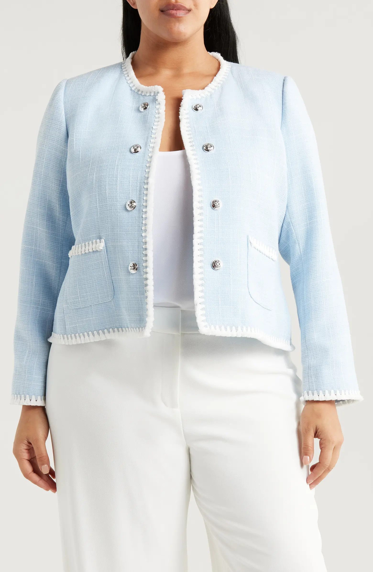 Tahari ASL Bouclé Crop Jacket | Nordstrom | Nordstrom