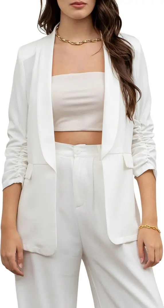 Blu Pepper Ruched Blazer | Nordstromrack | Nordstrom Rack