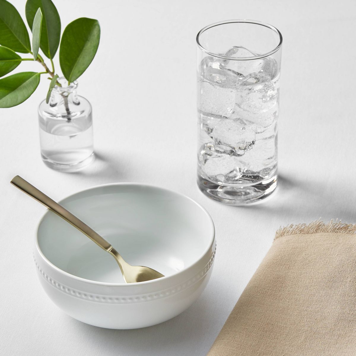 Porcelain Beaded Rim Cereal Bowl 20oz White - Threshold™ | Target