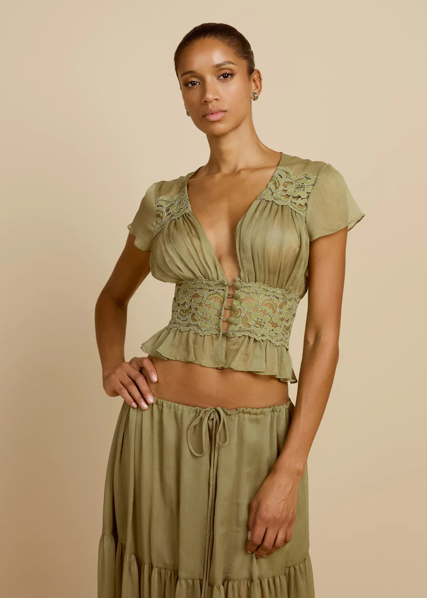 SABRINA TOP PISTACHIO | ARCINA ORI