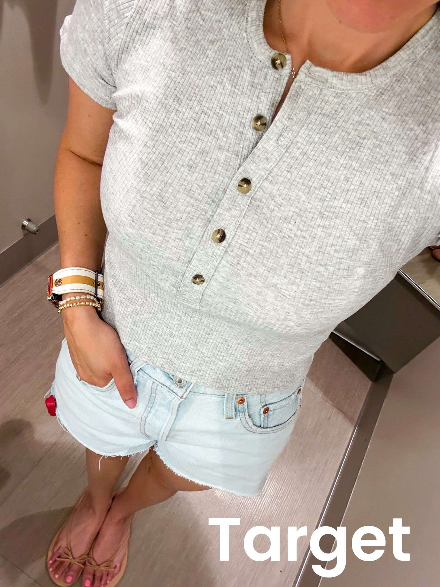 @Target new Henley top wearing XS 
Denim shorts tts 
Shoes tts

#LTKootd #LTKgrwm #LTKmomlife
