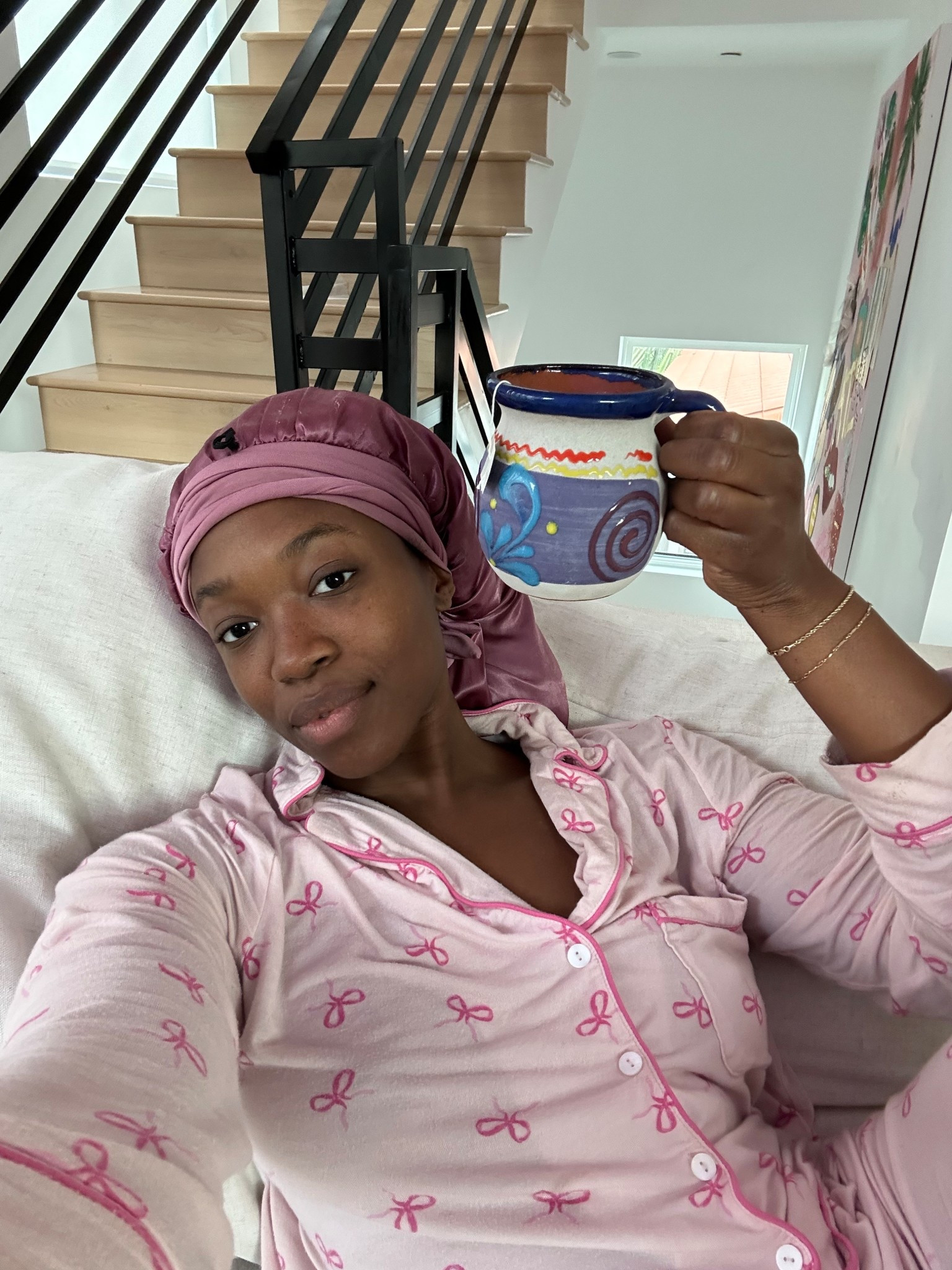 Day 1 period my morning has to start off comfy!! Tea, midol & comfy pjs 

#LTKHome