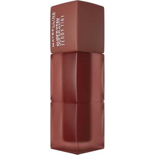 Maybelline Super Stay Teddy Tint, Up To 12 Hour Blurred Matte, Plush Comfort, Longwear, Transferproof, Vegan, 8 Buildable Lip Shades, (Shade: Mascara Tear) | Amazon (UK)