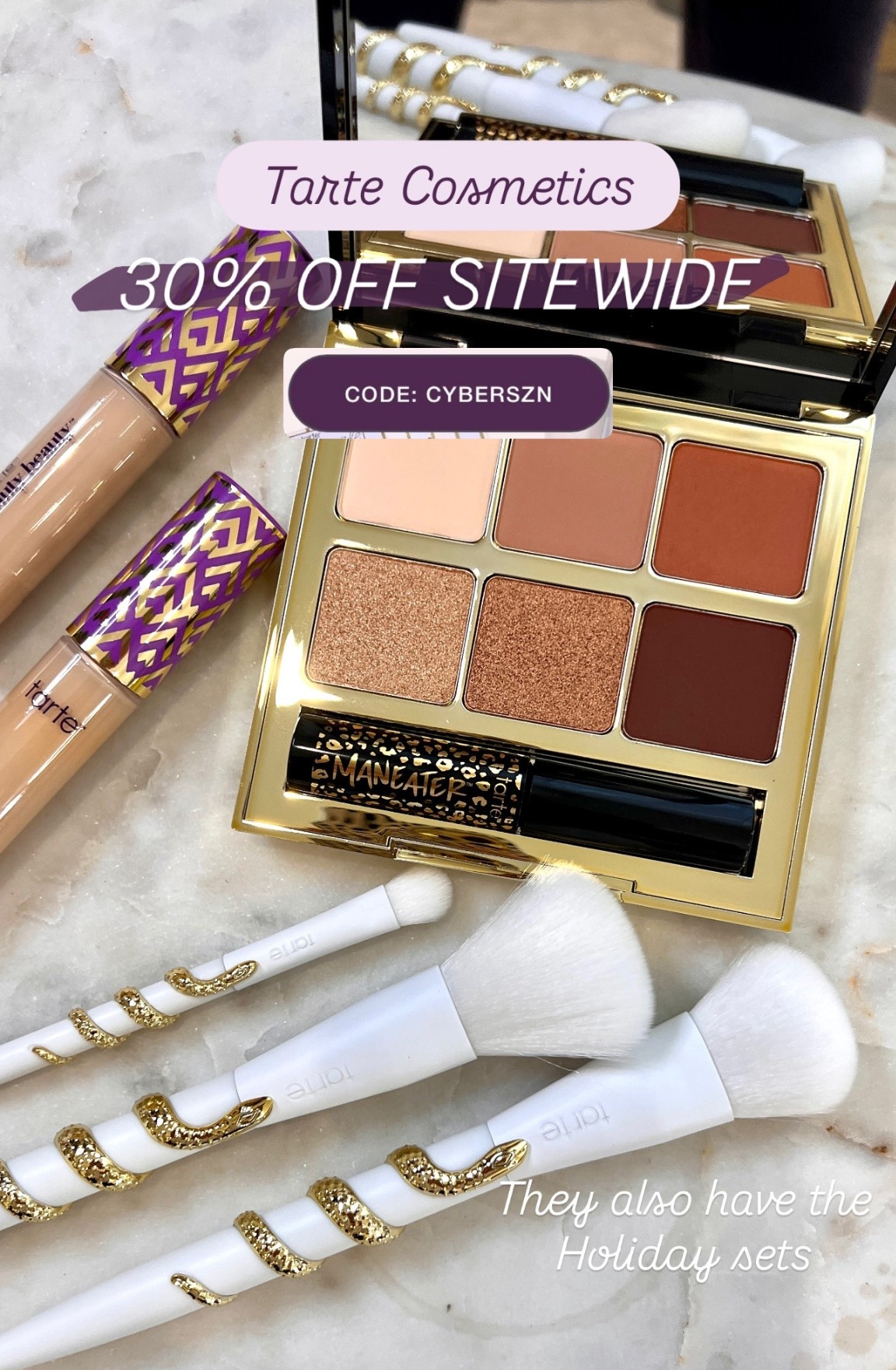 Tarte 30% OFF Sitewide with code / beauty sale / tarte cosmetics sale / stocking stuffers for her 

#LTKBeauty #LTKCyberWeek #LTKGiftGuide