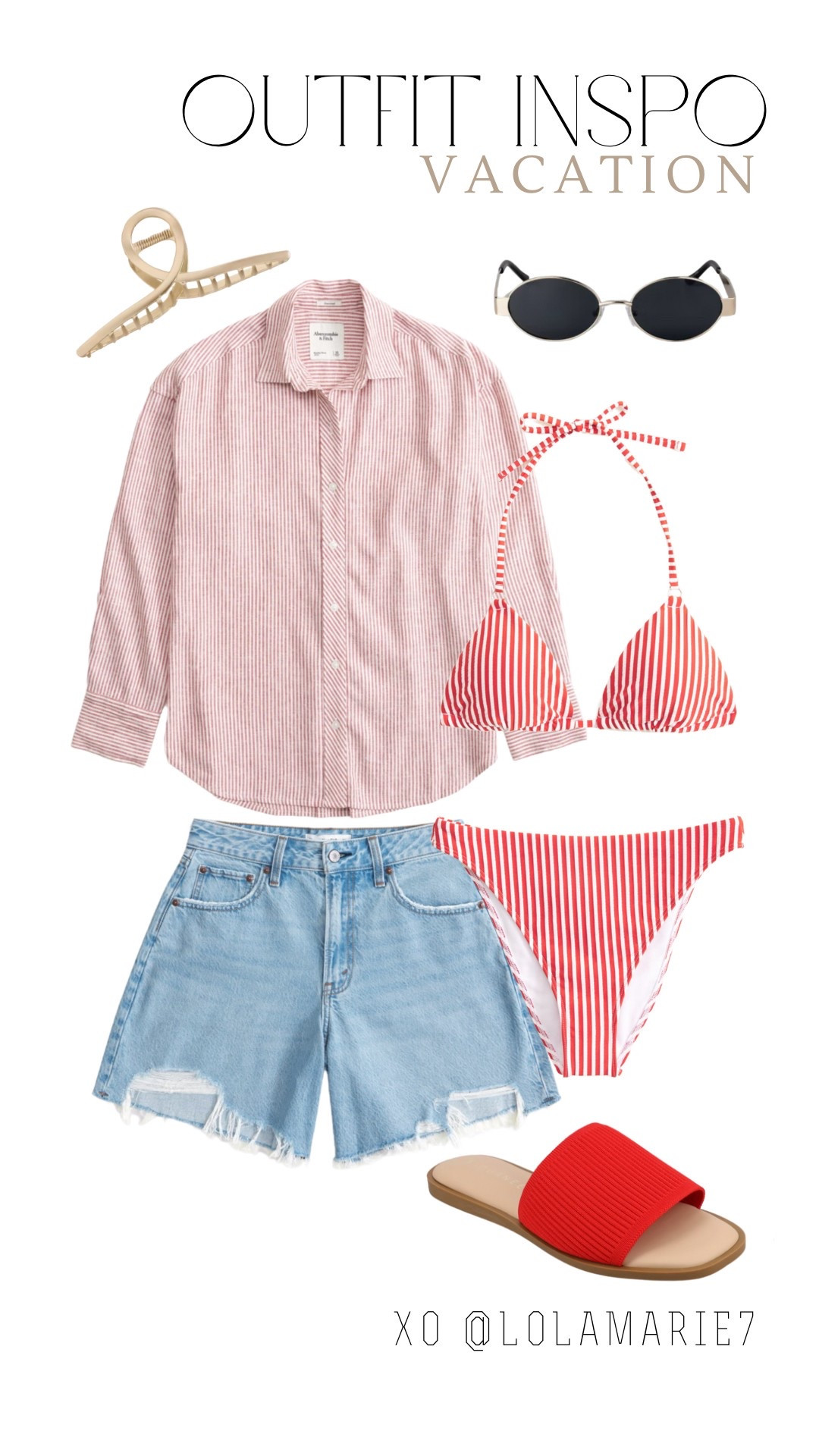 Vacation outfit inspo! ☀️ Abercrombie suits come in multiple styles & are perfect to mix n’ match! 

#abercrombie #vacation

#LTKSwim #LTKSeasonal #LTKSaleAlert