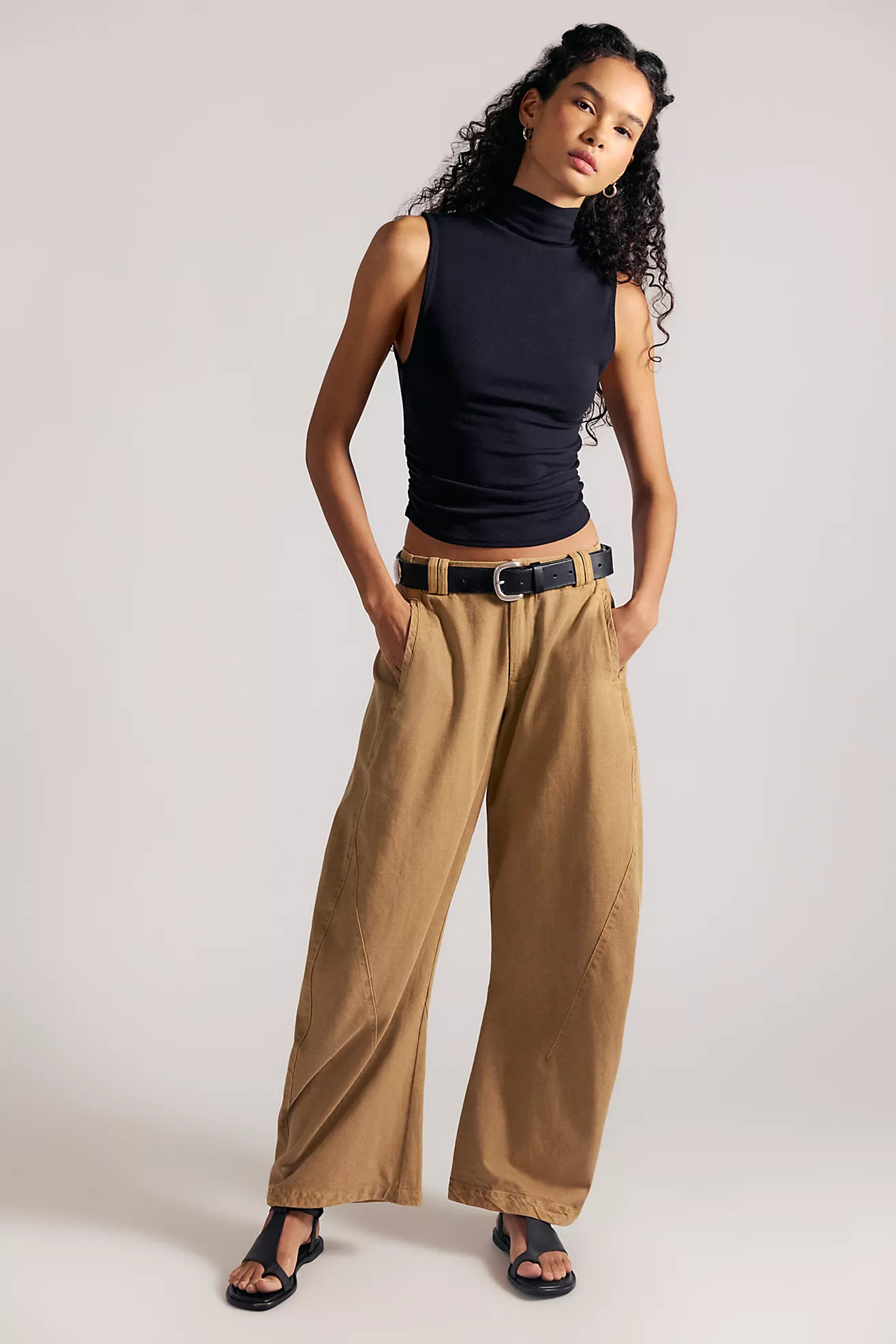 Spotlight Washed Barrel Chino Trousers | Free People (Global - UK&FR Excluded)