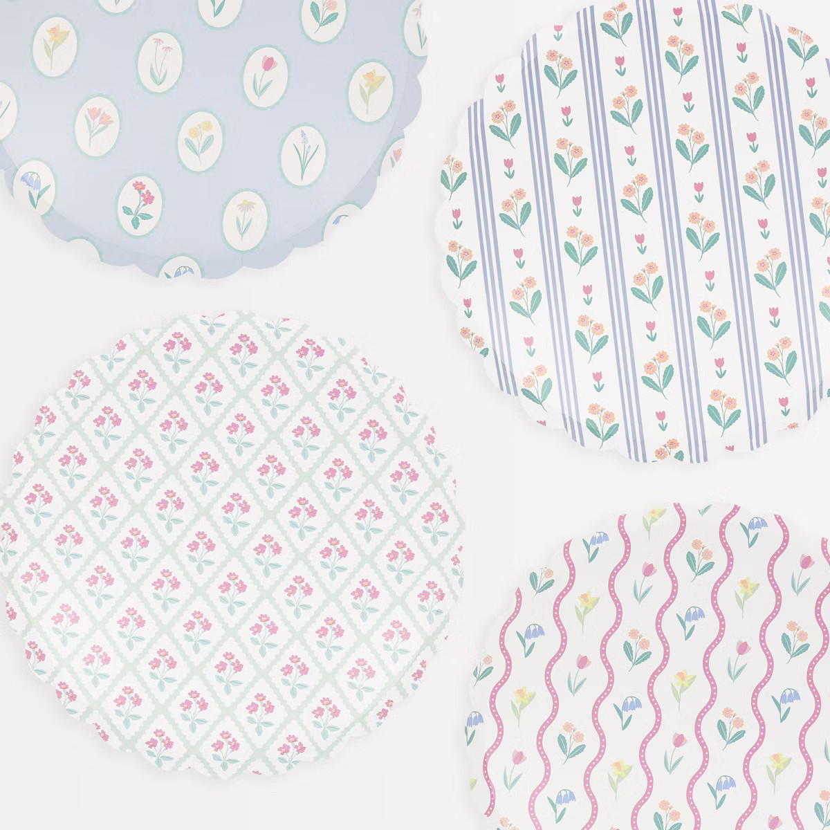 Meri Meri Bloomsbury Floral Pattern Dinner Plates (Pack of 8) | Target