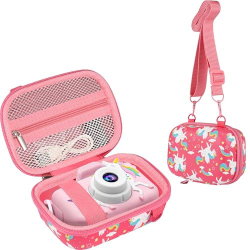 Leayjeen Kids Camera Case Compatible with Goopow/Mgaolo/CIMELR/Seckton/OZMI/Dylanto Kids Camera Toys and Children Digital Video Camera,Best Christmas and Birthday Gifts-Pink Unicorn(Case Only) | Amazon (US)