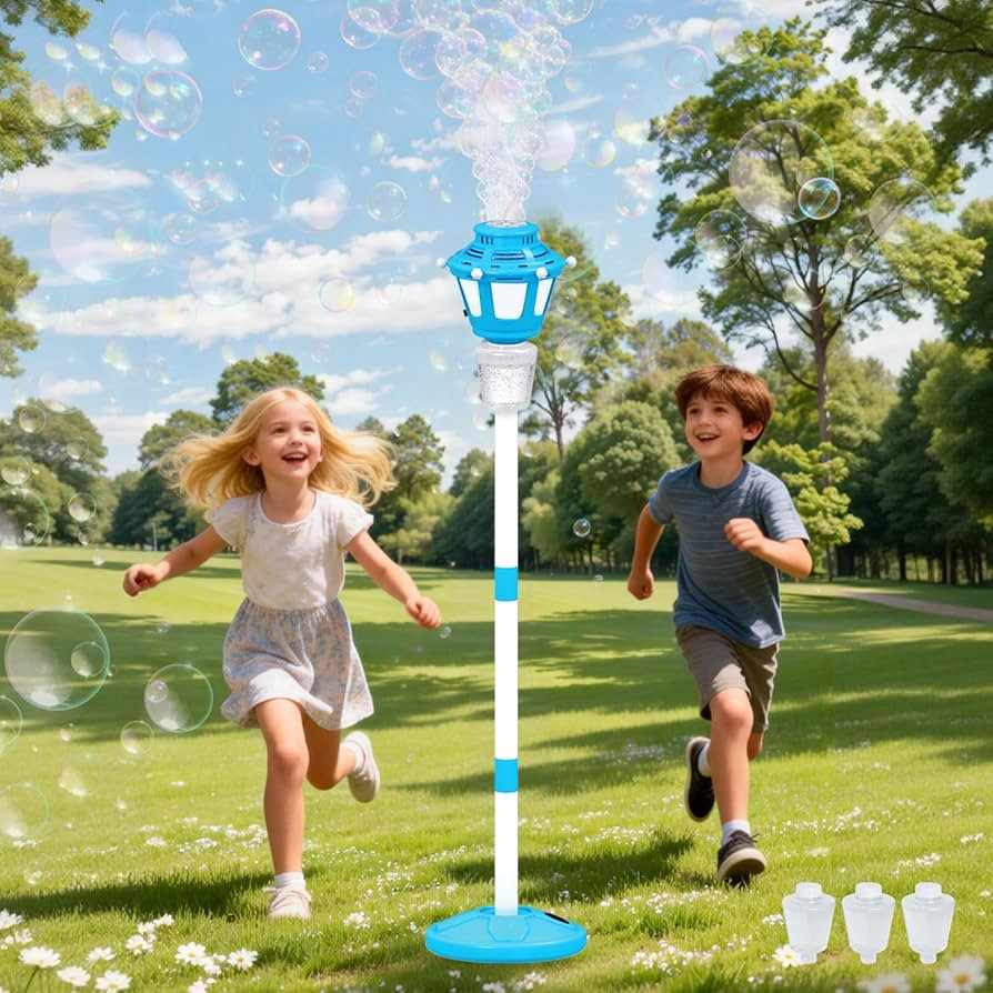 Bubble Machine Maker for Kids, Automatic Bubble Blower with Light & Rechargeable Battery, 40 Inch... | Amazon (US)