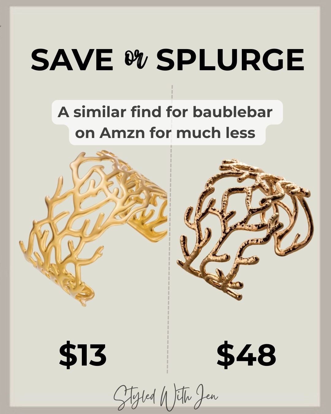 Another Designer Inspired Amazon Find! 
Bauble bar vs Amazon 
Love this one!

#LTKcanada #LTKbeauty #LTKstyletip