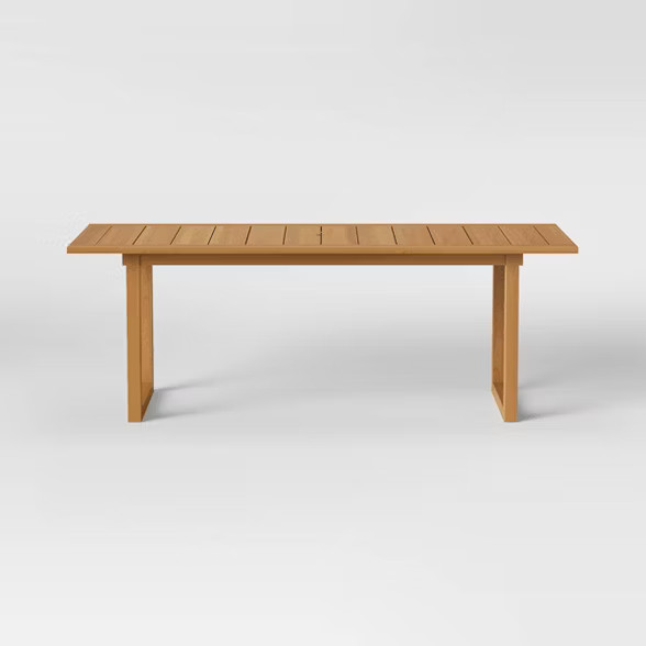 Bluffdale Wood 6 Person Rectangle Patio Dining Table - Threshold™ designed with Studio McGee | Target