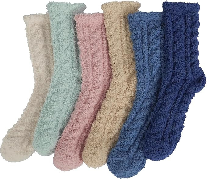 BenSorts Womens Fuzzy Slipper Socks Thick Warm House Socks Stocking Stuffers Gifts | Amazon (US)