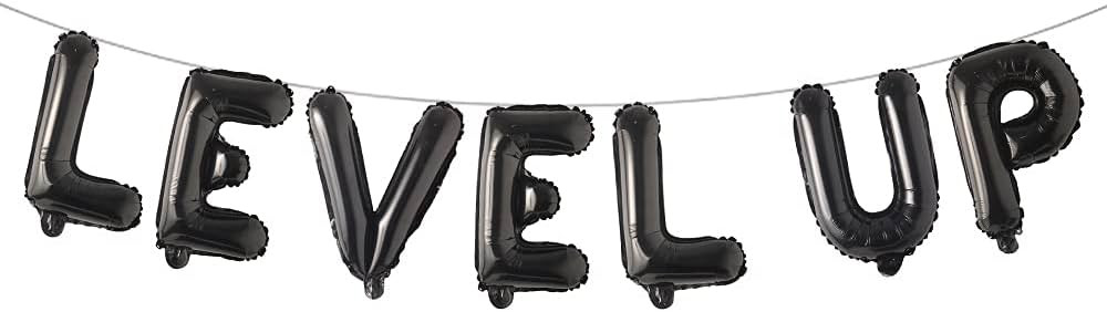 16 inch Multicolor Video Game Birthday party Decorations for Boy Gamer Level Up Game Balloon for ... | Amazon (US)