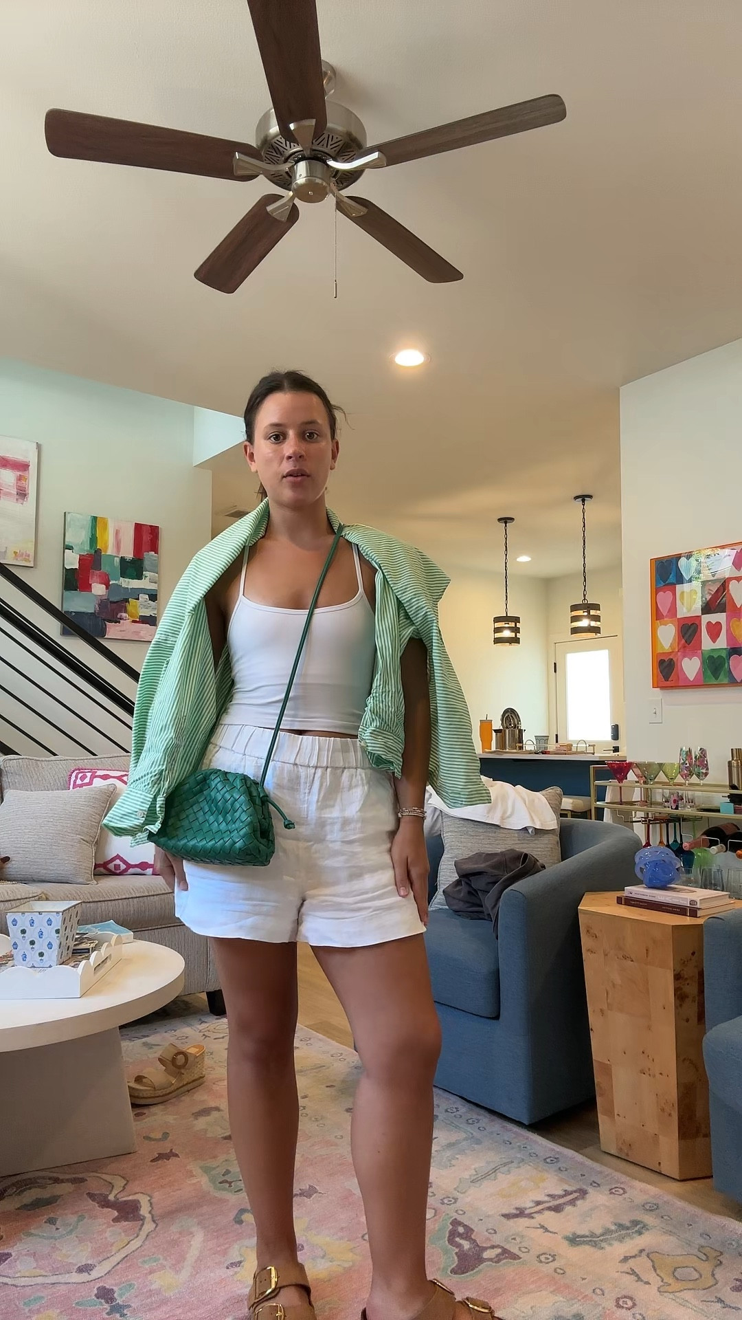 casual outfit for summer errands💚

summer whites, pop of color, linen

#LTKFindsUnder100 #LTKStyleTip #LTKFindsUnder50