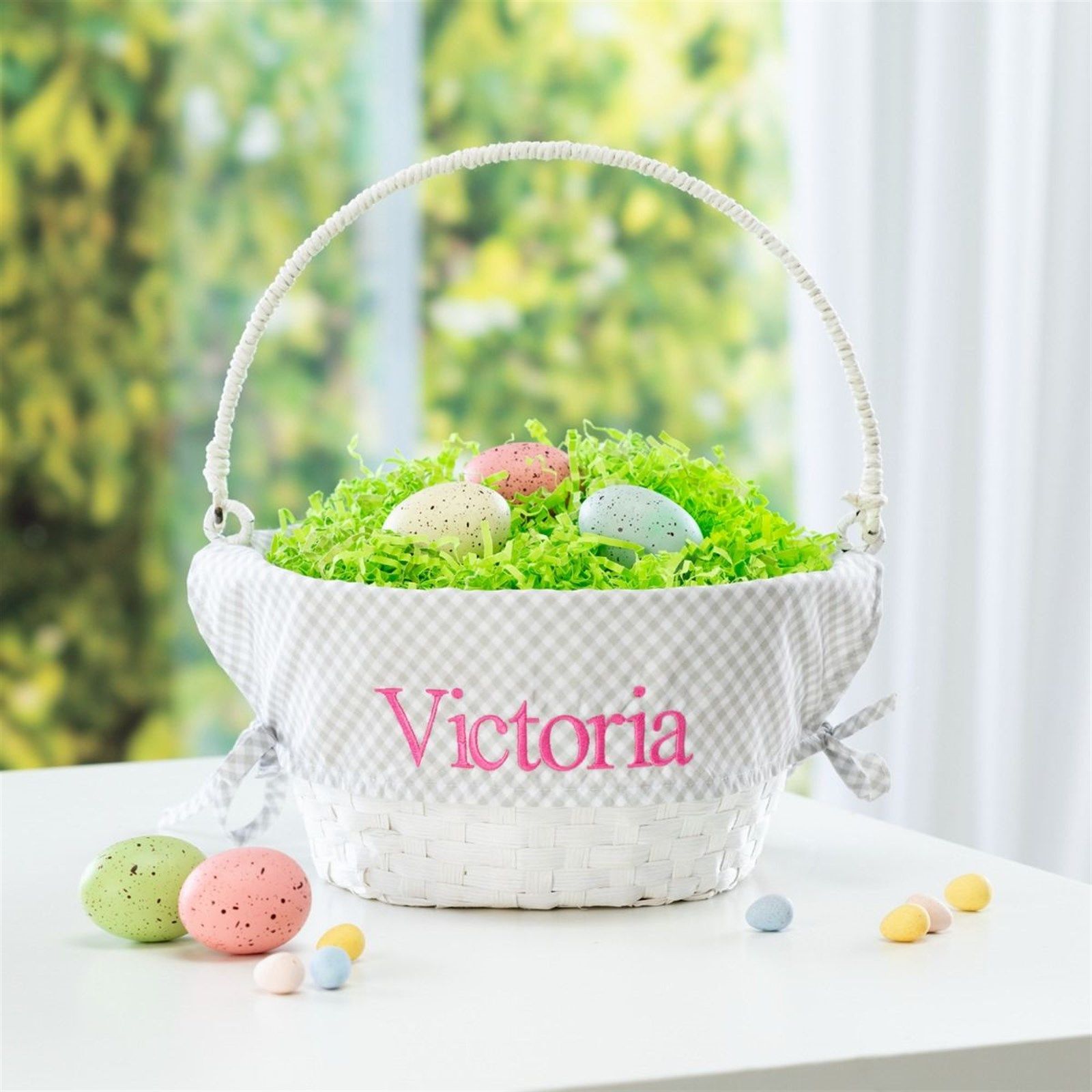 Easter Basket With Personalized Liner | Jane