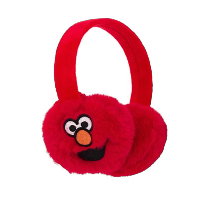 Sesame Street Elmo One Size Toddler Faux Fur Ear Muffs Red OS Toddler | Target