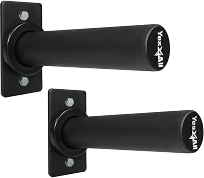 Yes4All Wall Mounted Weight Plate Holder - Fit 2inch Olympic Weight Plates, Protective Rubber Pad | Amazon (US)