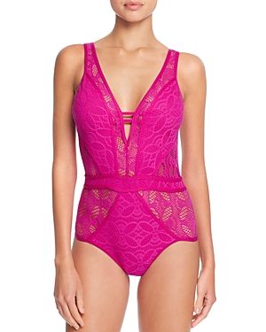 Becca by Rebecca Virtue Color Play Lace One Piece Swimsuit | Bloomingdale's (US)