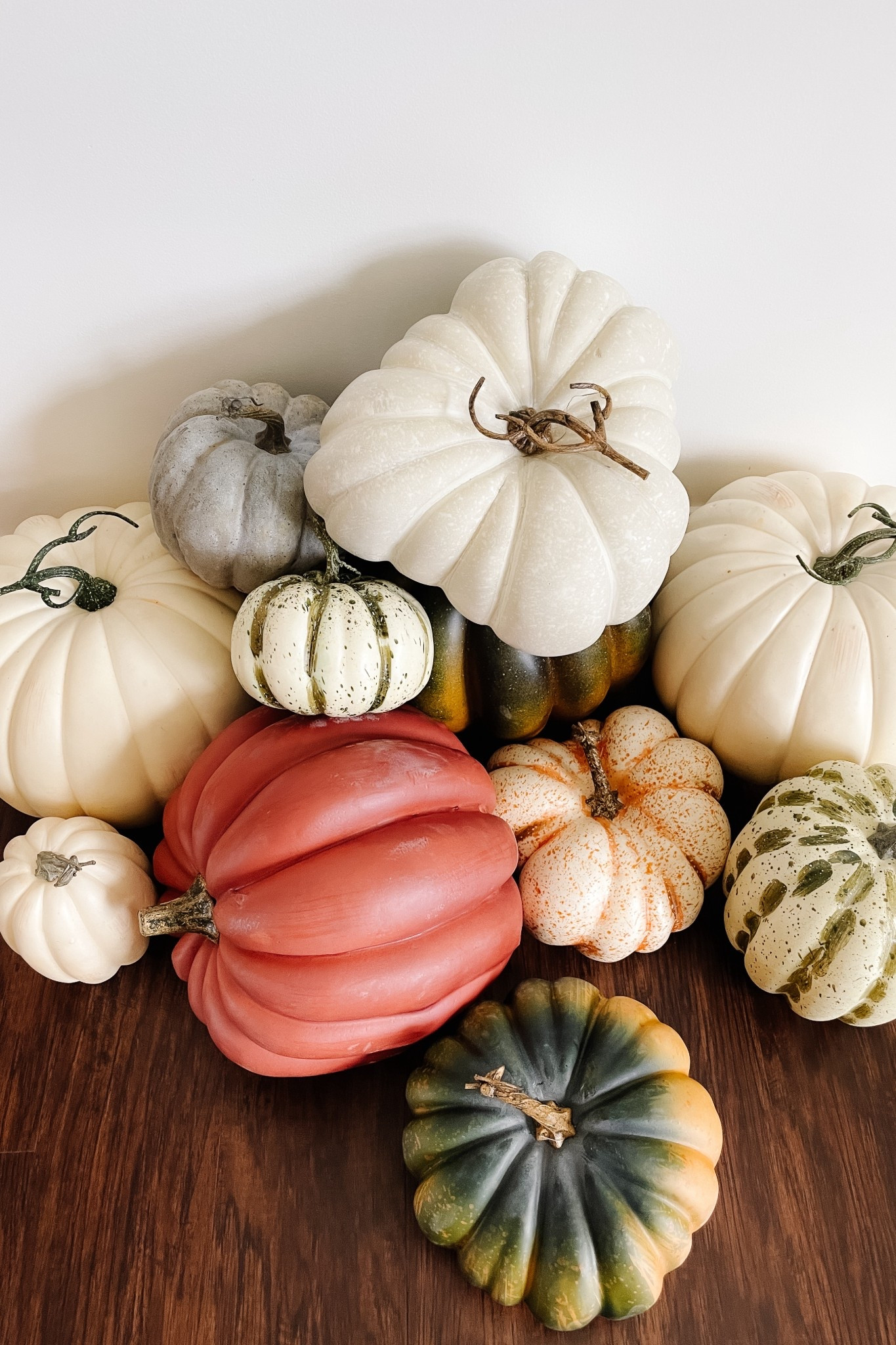 Faux pumpkins for a porch! Mine are from Michaels in previous years. Linking the best fake pumpkins for 2025 🎃 

#LTKHome #LTKFindsUnder50 #LTKSeasonal