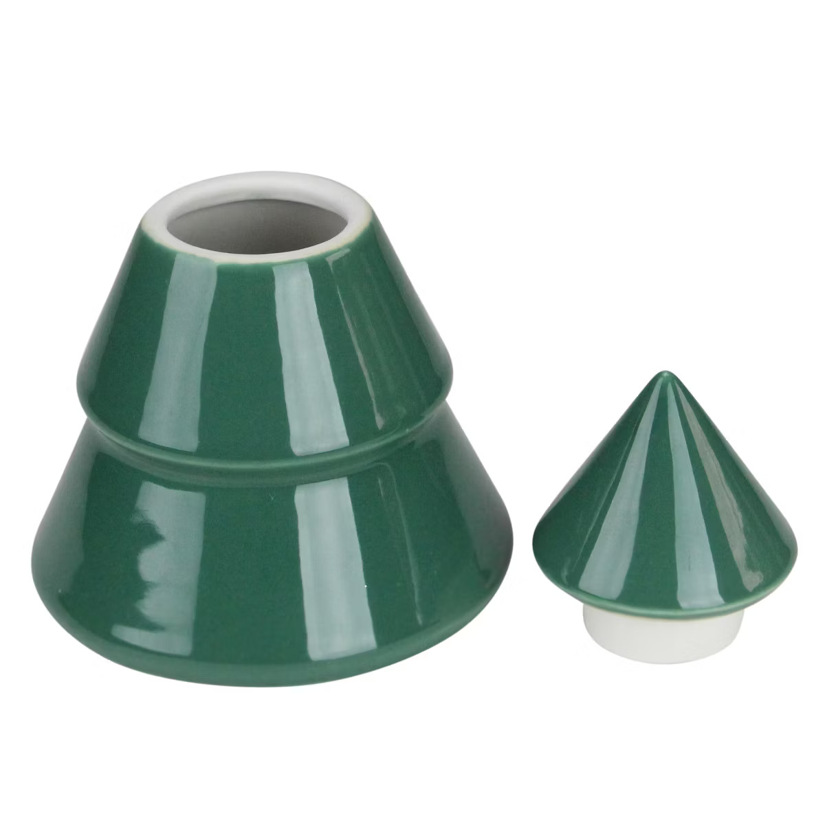 Northlight 6.25" Green Contemporary Ceramic Christmas Tree Container | Target