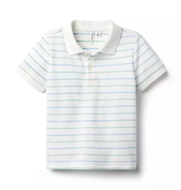 The Striped Pique Polo | Janie and Jack