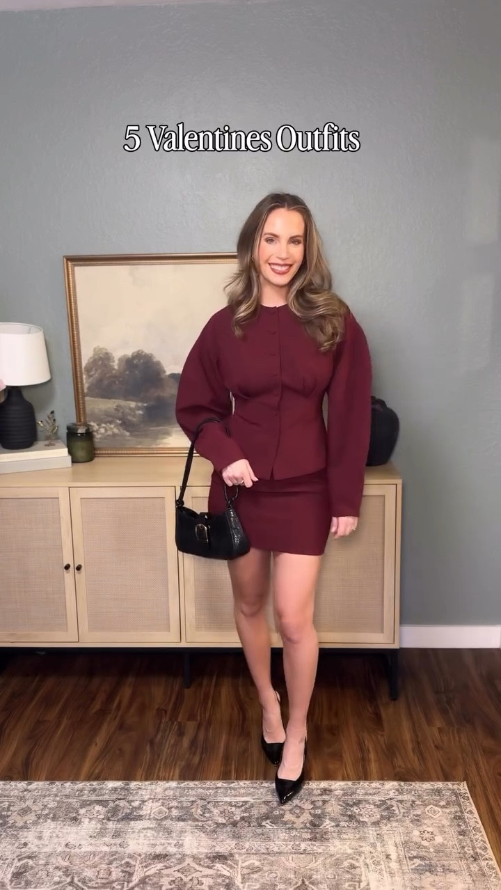 5 Valentines Day fits from @revolve 💕Perfect for any event. Comment ‘shop’ for links! 

5’3” 115lbs, sized XS in all items, size up in lace dress🫶

#valentinesdayoutfit #valentinesdayoutfits #revolve #styleinspiration #fashiongram