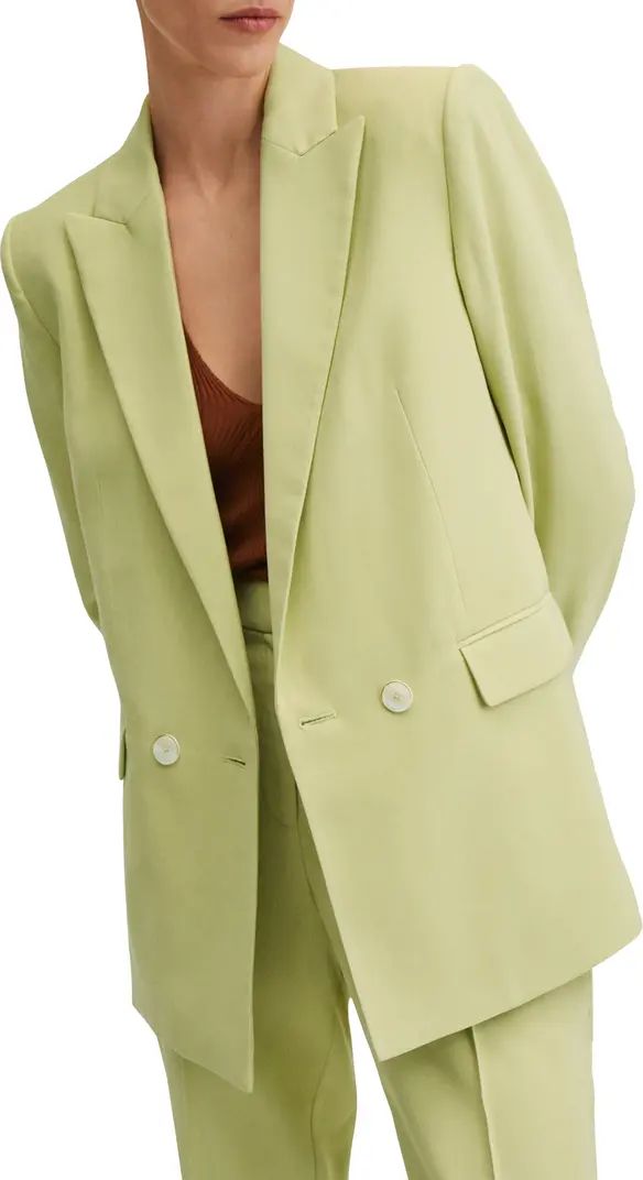 MANGO Double Breasted Suit Blazer | Nordstrom | Nordstrom