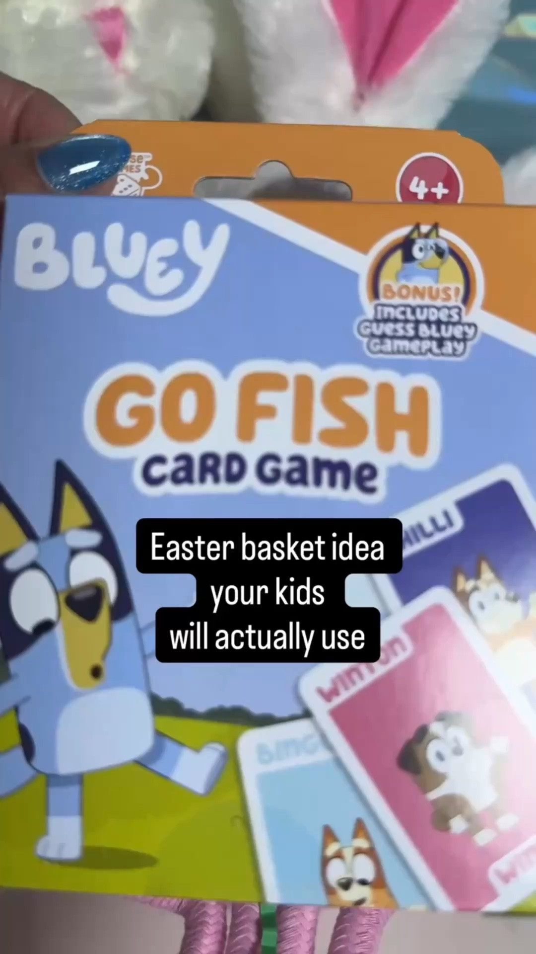Easter basket idea your kids will actually use 🐣
These Moose Games picks are fun, screen-free, and educational too.

Bananagrams is a fast-paced word game where kids race to build their own crossword grid great for spelling and ages 7+

My First Bananagrams is perfect for younger kids 4+ with lowercase and combo-letter tiles that make learning to read feel like play

Bluey card games bring double the fun with matching, guessing, and storytelling games featuring Bluey and friends perfect for travel or family game night

All available on Amazon and Walmart making Easter prep easy and fun.

Which one are you adding to your basket this year?

#BlueyGames #Bananagrams #EasterGifts 

#LTKmomlife #LTKKids #LTKvlog