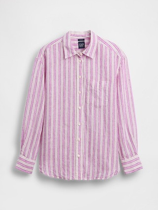 100% Linen Oversized Shirt | Gap (US)