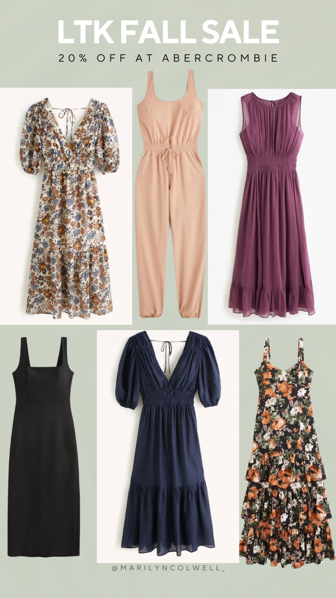 Abercrombie sale, fall dress, fall jumpsuit, fall looks, fall outfit, Abercrombie and fitch 

#LTKSale #LTKstyletip #LTKsalealert