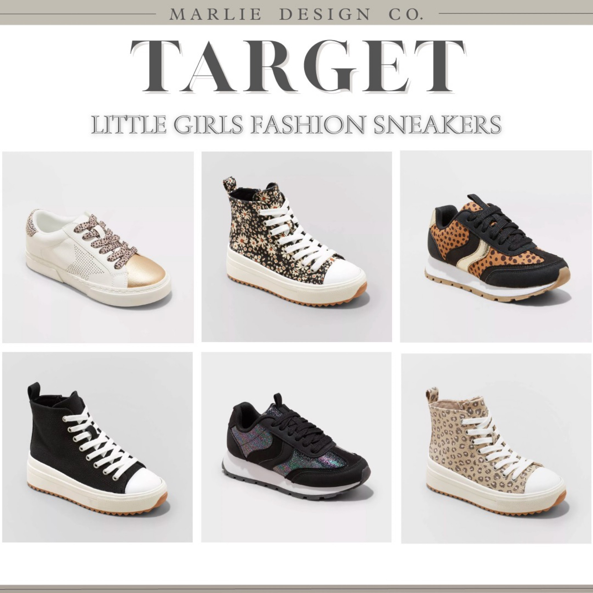 Little Girls Fashion Sneakers | high tops | low tops | cat and jack | art class | Target style | Target | kids shoes | kids sneakers | animal print sneakers | neutral kids sneakers | Target style | cheetah print shoes 

#LTKkids #LTKBacktoSchool #LTKunder50
