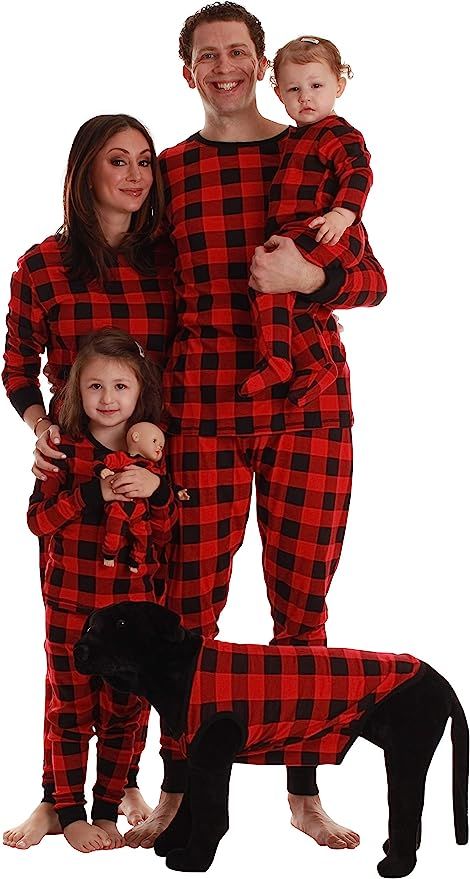 #followme Buffalo Plaid Matching Christmas Pajamas for Family, Couples, Dog Owner | Amazon (US)
