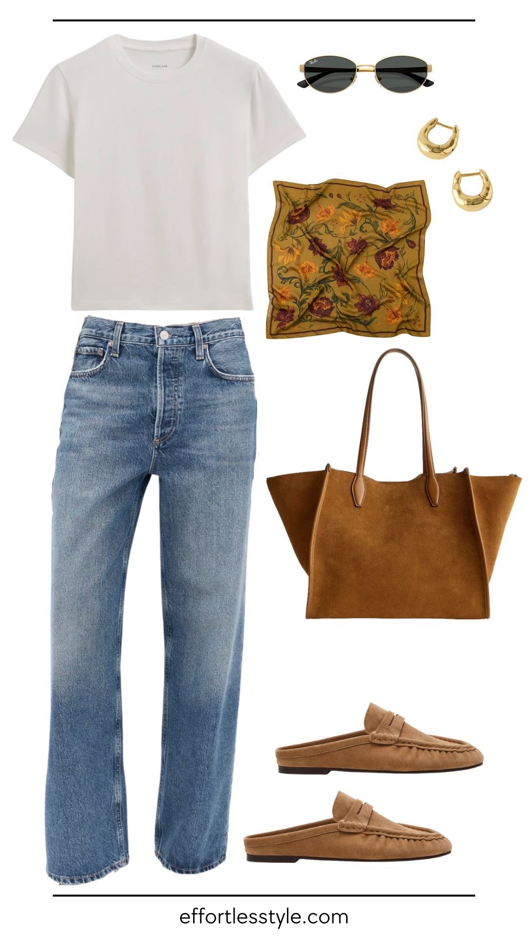 Formula 1: The Elevated Casual Look

Simple tee or long-sleeve top
Straight-leg or wide-leg jeans
Sneakers or loafers
Structured tote or crossbody bag

Why it works: This is your go-to for errands, coffee runs, or casual work days. It’s comfortable but looks intentional—the kind of outfit that feels effortless but polished. The beauty of this formula is its flexibility: dress it up with loafers and a structured bag, or keep it relaxed with sneakers. Want to take it to the next level? Throw a sweater over your shoulders, tie a silk scarf around your ponytail, or add a few simple accessories. Small touches make a big difference.ics.

#LTKdayinmylife #LTKgrwm #LTKootd