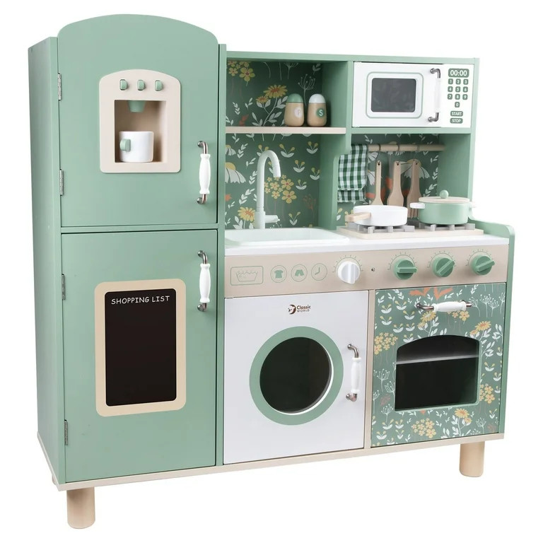 Classic Toy Children's Wood Play Vintage Kitchen - Ages 3 and up | Walmart (US)