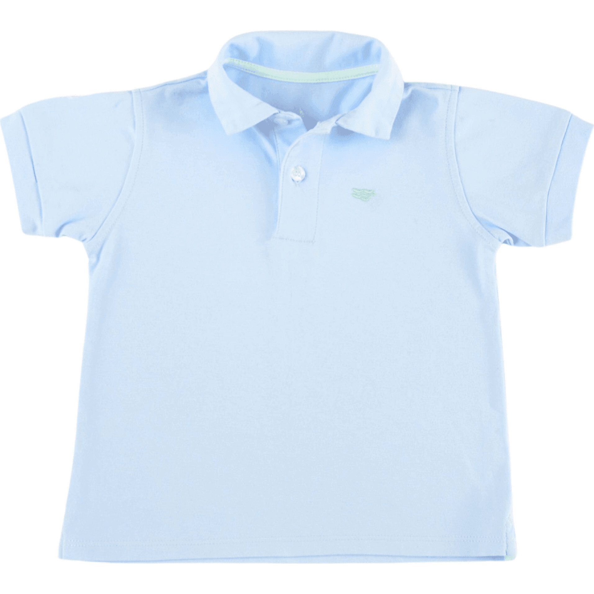 Carter Polo T-Shirt With Logo, Pagent Periwinkle | Maisonette
