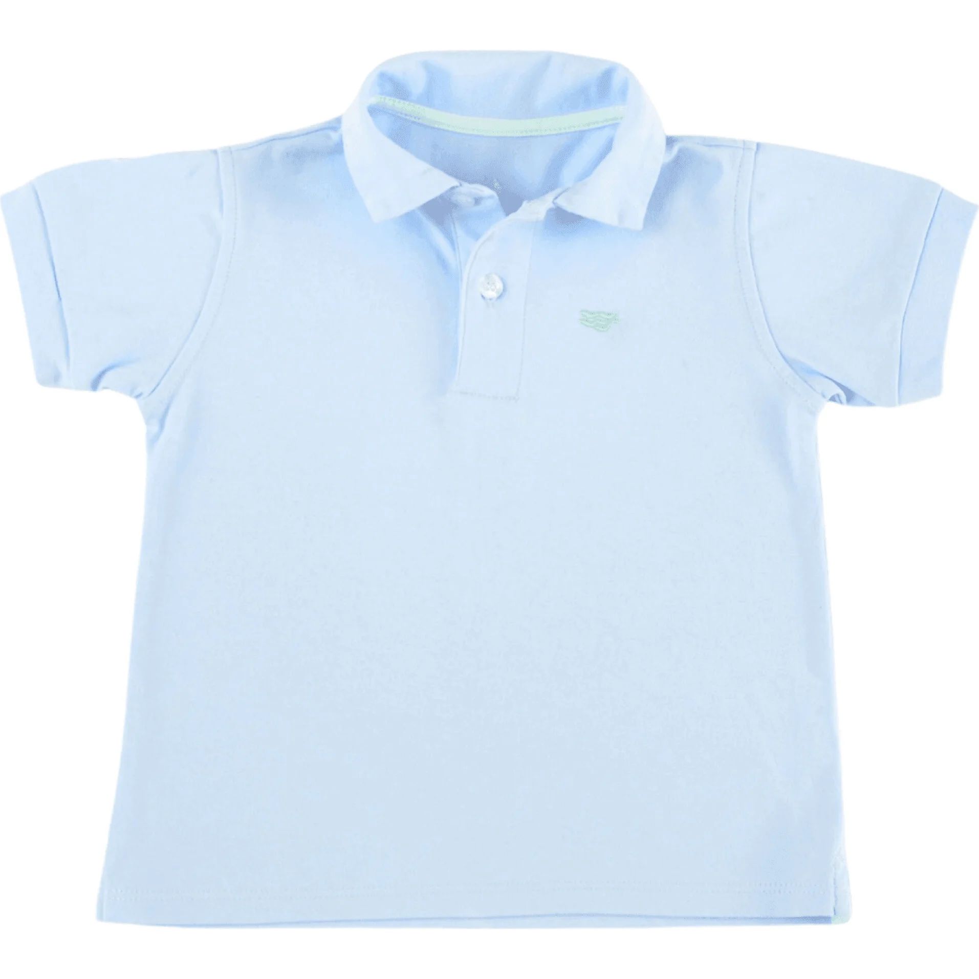 Carter Polo T-Shirt With Logo, Pagent Periwinkle | Maisonette