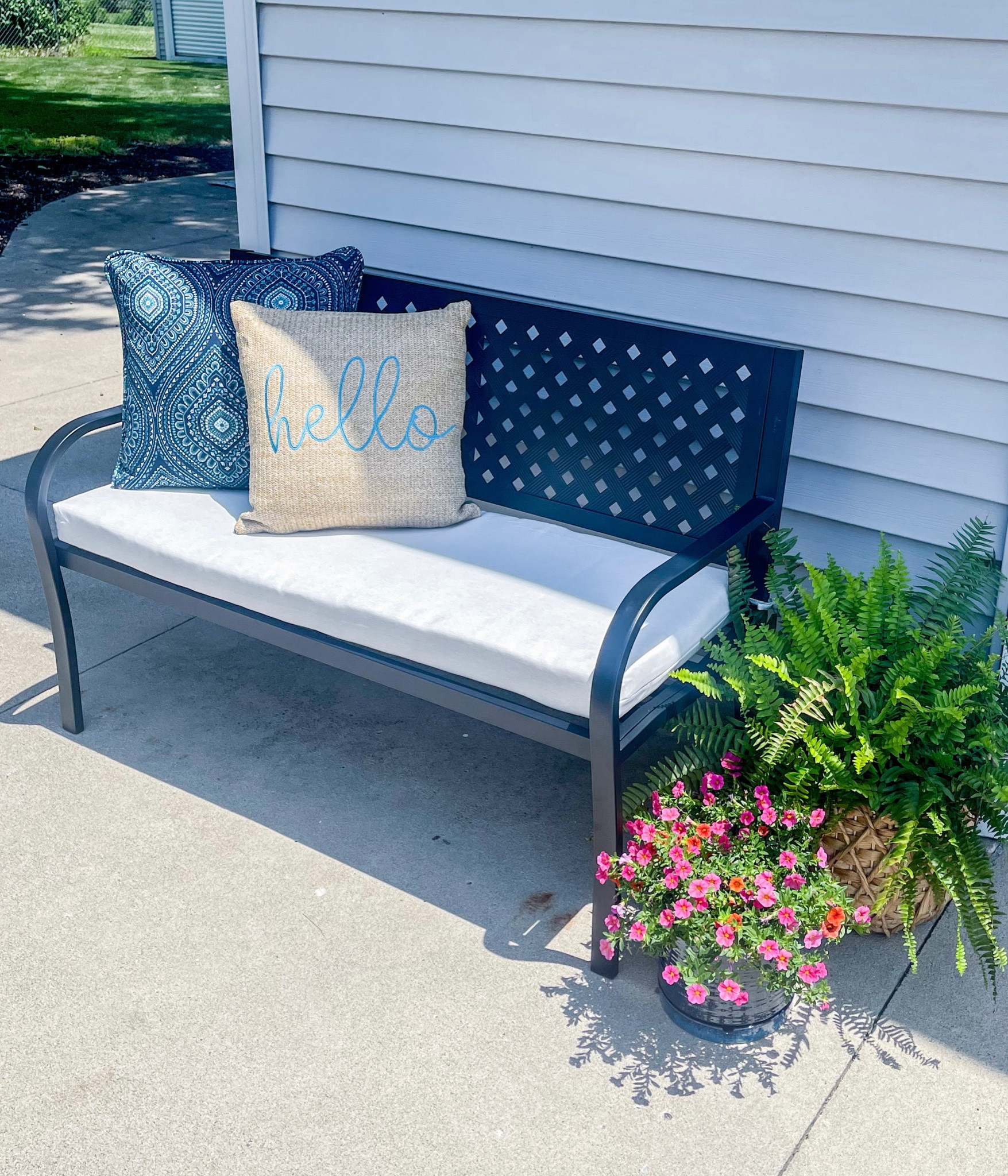 Patio refresh. All items from Walmart. #walmartpartner #walmartsummer #welcometoyourwalmart 

#LTKFind #LTKhome #LTKSeasonal
