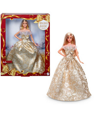 2025 Holiday BARBIE Doll Blonde | Macy's