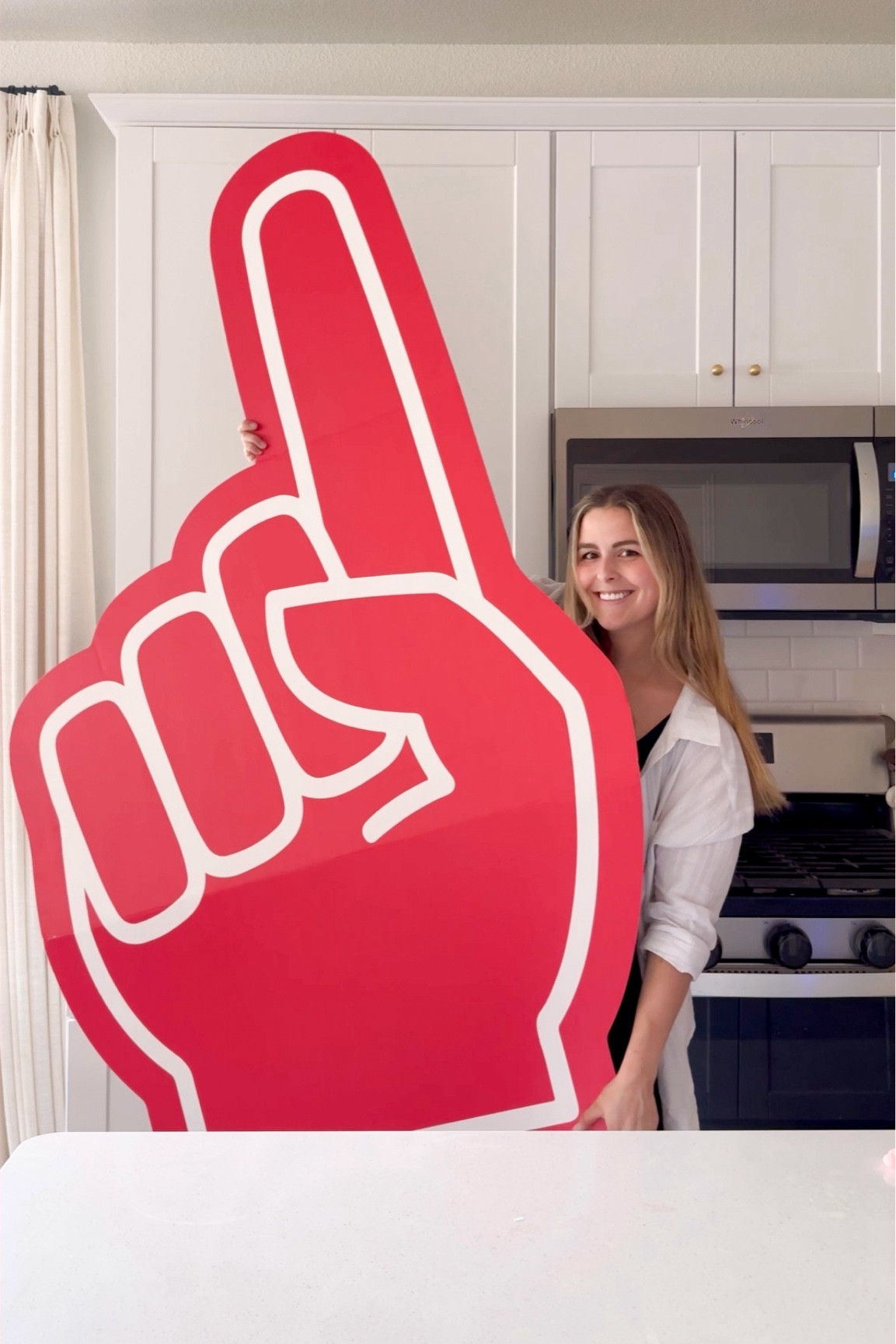 Jumbo foam finger cardboard cutout for my son’s baseball birthday party! From Oriental Trading ⚾️ 

#LTKFamily #LTKParties #LTKKids
