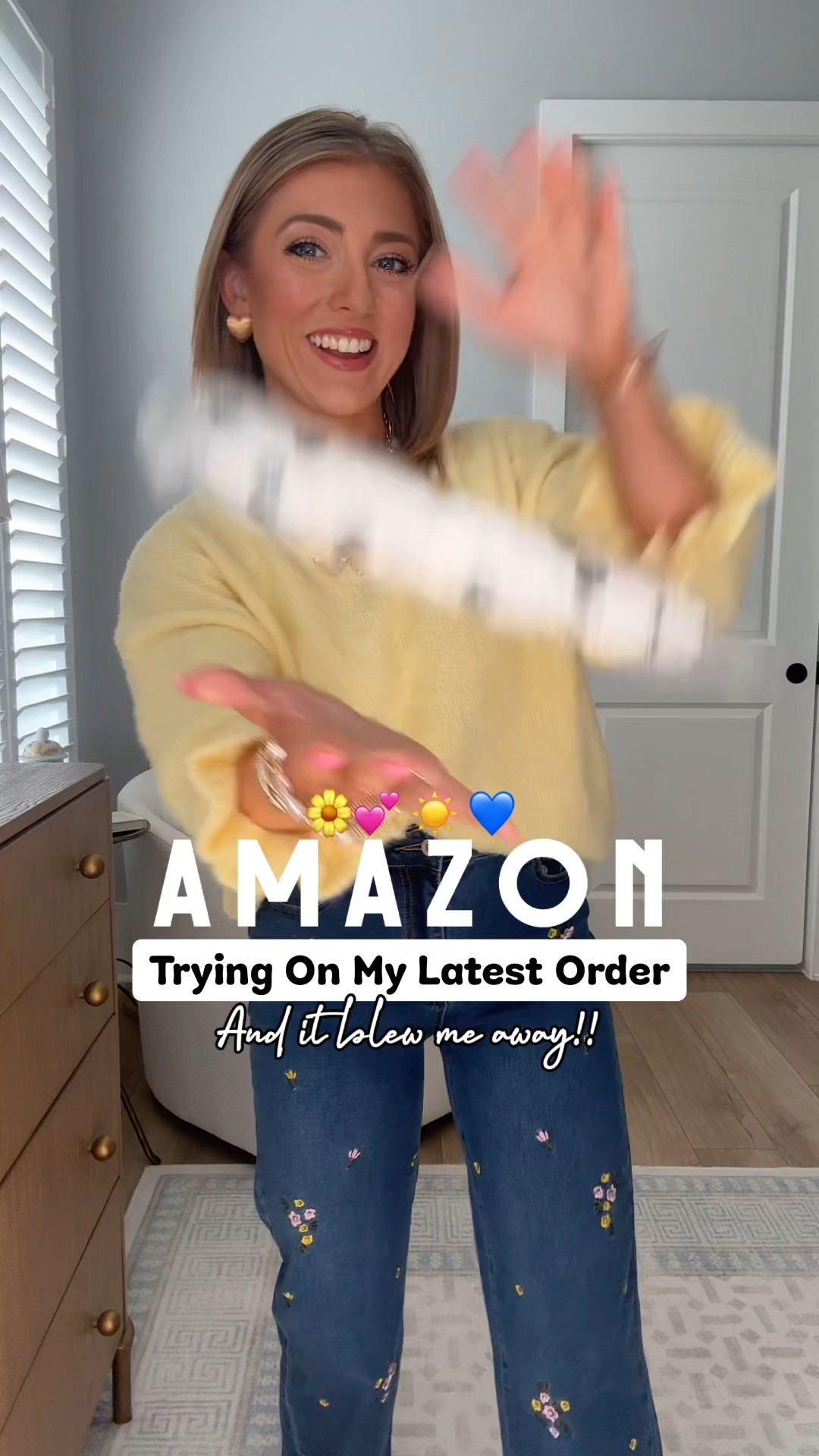 Amazon fashion haul ✨ Trying on my latest Amazon order and I’m so excited about these finds. So many cute, wearable pieces that are perfect for everyday style — from cozy Amazon sweaters to fun statement denim like polka dot jeans and floral jeans. If you love playful details, this haul is full of heart finds, colorful accents, and the cutest floral sneakers to finish off each look.

Every piece is easy to mix and match, making this haul great for building outfits you can actually wear — school drop-off, errands, casual weekends, or lunch with friends. Lots of comfortable fits, trend-forward details, and affordable Amazon fashion you’ll reach for on repeat.

I shared everything I tried on and styled multiple ways so you can see how it all fits and looks in real life.

All linked in LTK 🤍

#amazonfashion #amazonhaul #amazonfinds #amazonstyle #affordablefashion #everydayoutfits #casualstyle #momstyle #trendingfashion #statementjeans #floralsneakers #heartdetails #ltkfinds #ltkstyle