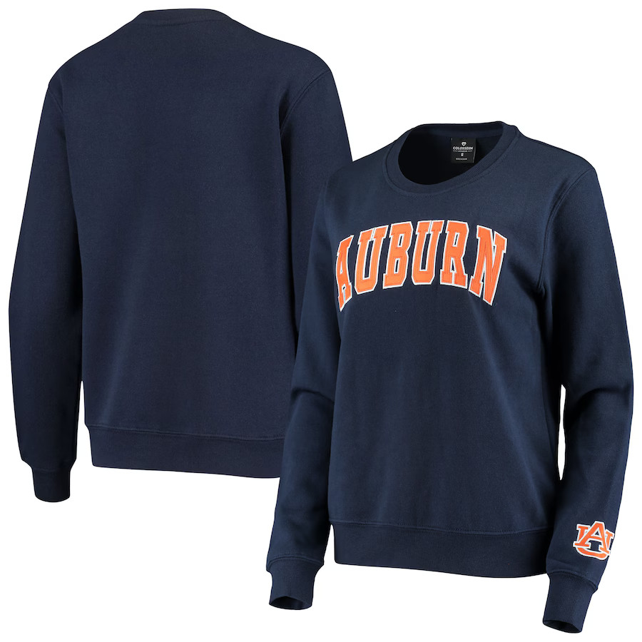Auburn Tigers Colosseum Women's Campanile Pullover Sweatshirt - Navy | Fanatics