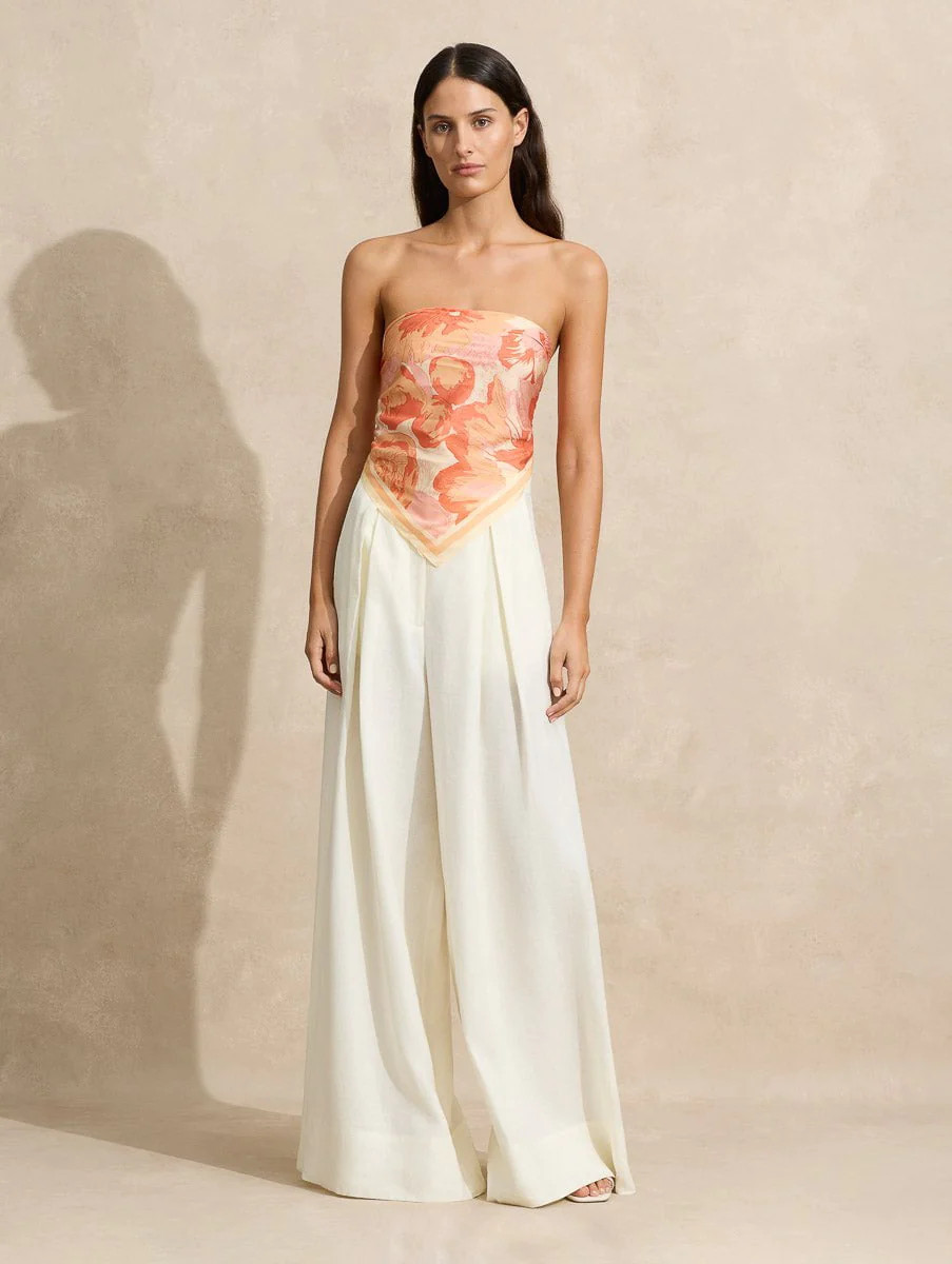 Box Pleat Pant | Peony Swimwear