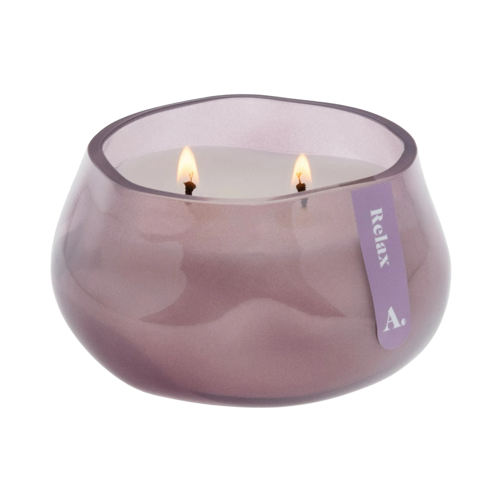Allswell Relax (Lavender + Jasmine + Chamomile) Scented 1-Wick Organic Blown Jar Spa Candle 8oz. | Walmart (US)