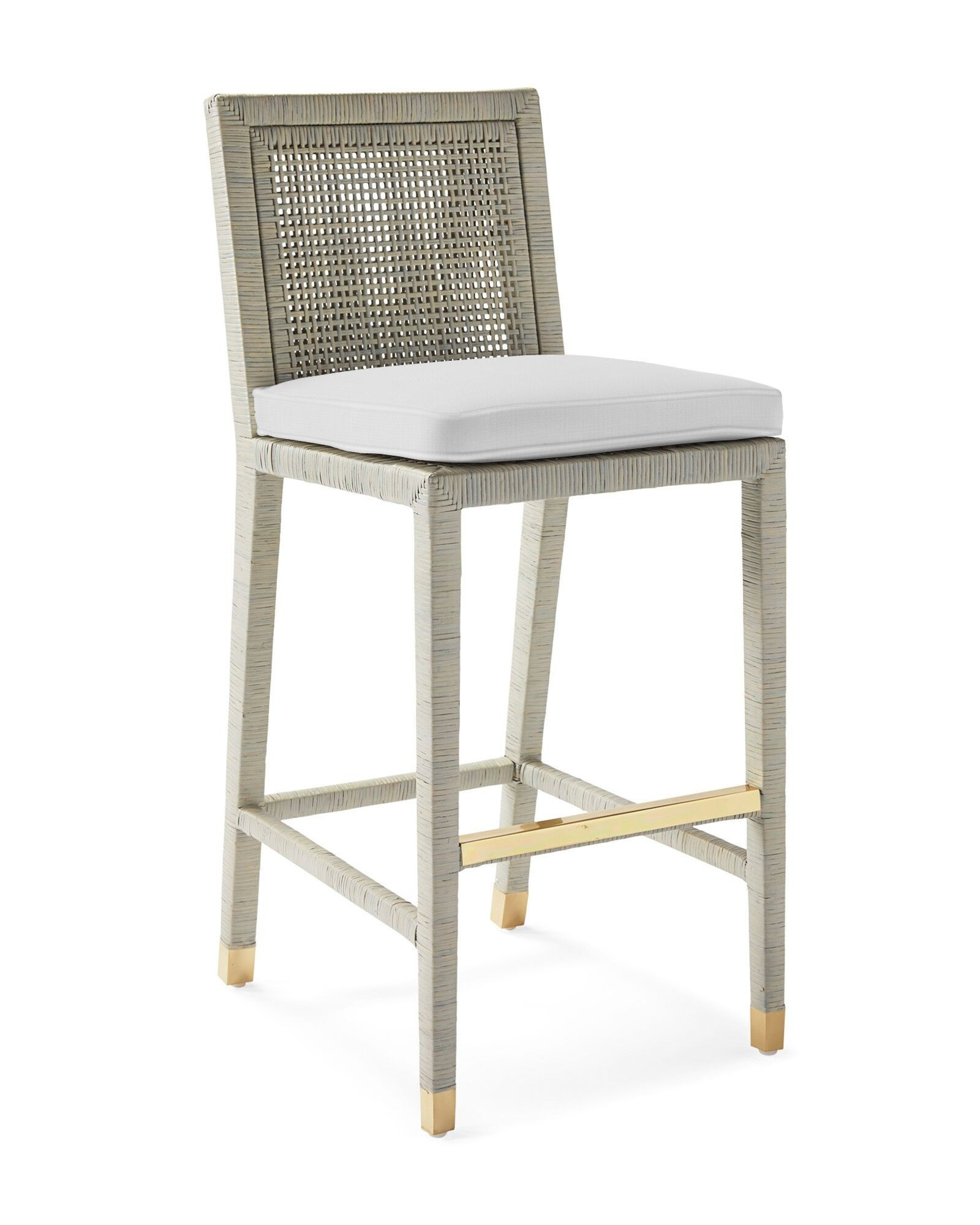 Cushion Cover for Balboa Bar Stool - Mist | Serena and Lily