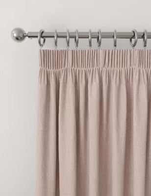 Brushed Pencil Pleat Blackout Thermal Curtains | Marks and Spencer ROW